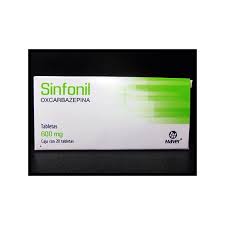 Sinfonil 600mg 20 tabs, Oxcarbazapine