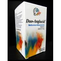 Duo-Anglucid﻿ 500mg 5.0 mg 30 Tabs, Metformin Glibenclamide﻿